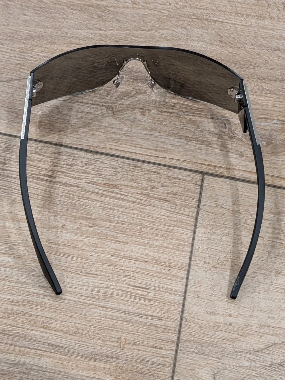 $372 Mens Authentic VERSACE 43MM Rimless Sunglasses Silver